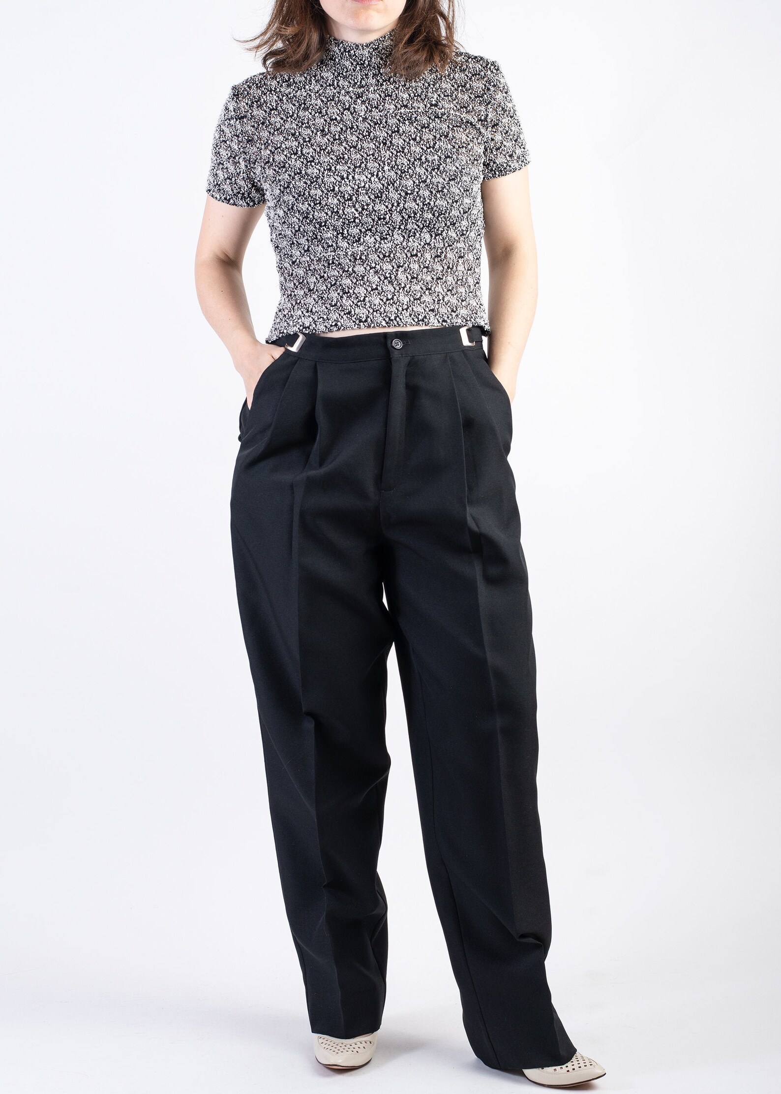 high waisted tapered pants