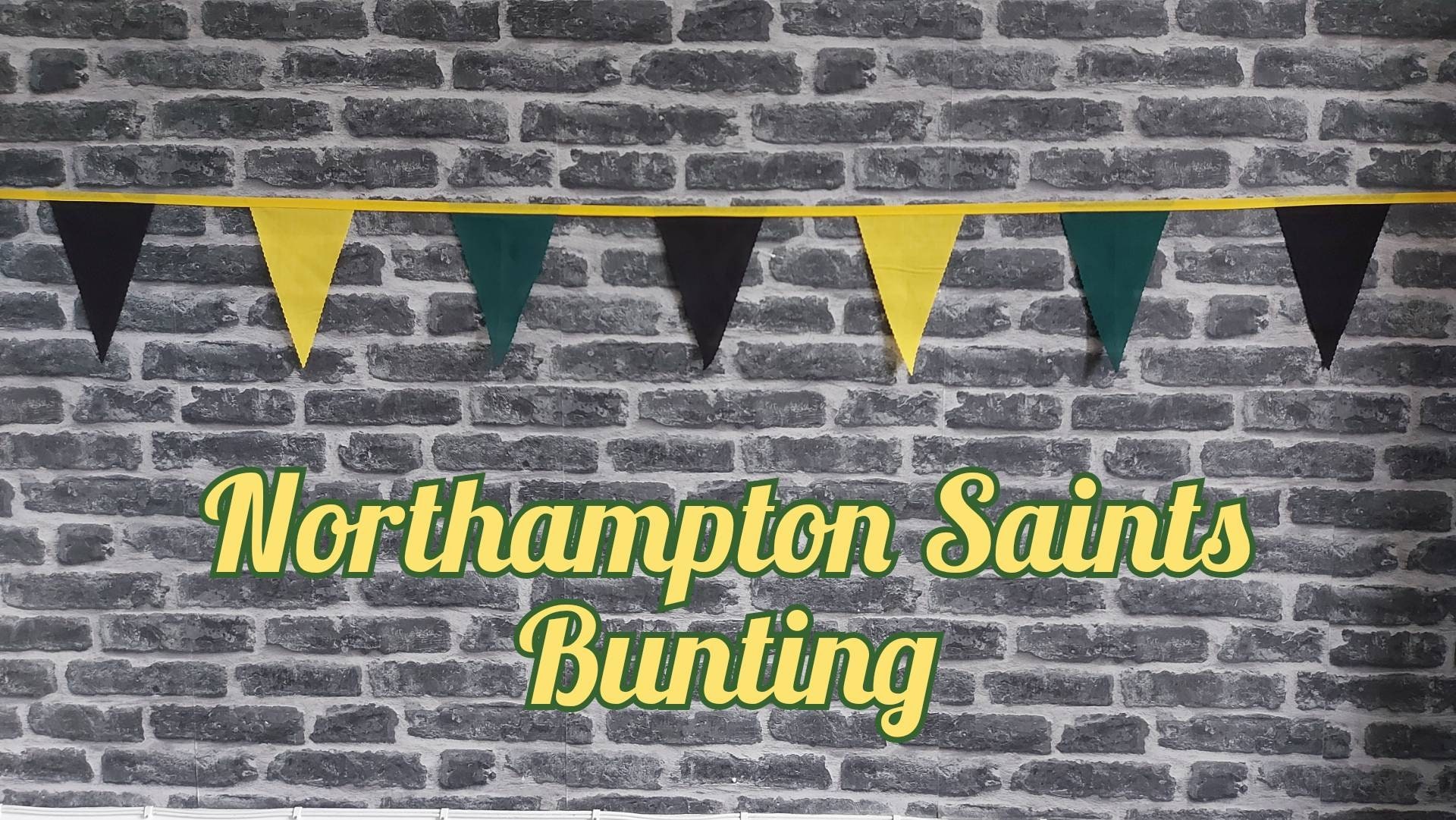 10ft Handmade Rugby Team Colours Fabric Northampton Saints Etsy