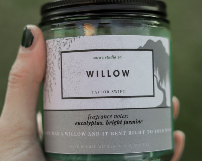 Willow | Song Lyric Candle