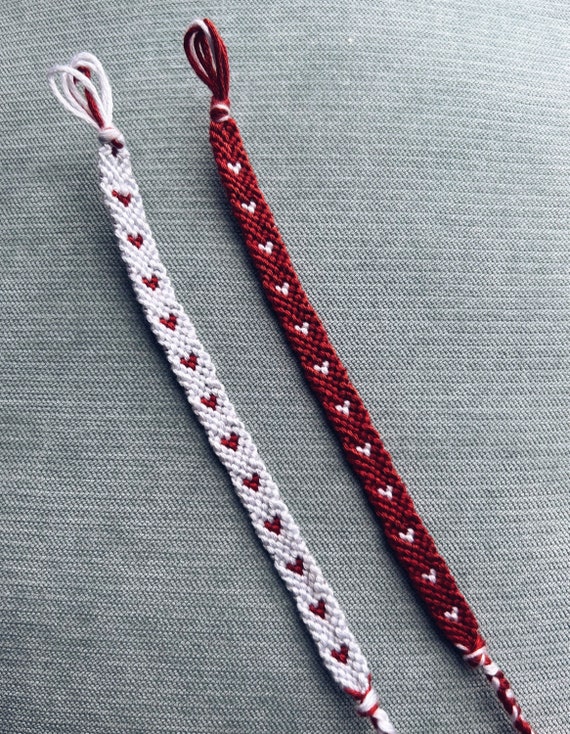 2 More Friendship Bracelets: Heart and Braid | Bubanana