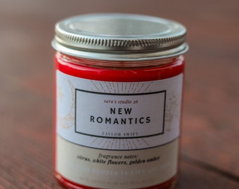 New Romantics | Song Lyric Candle