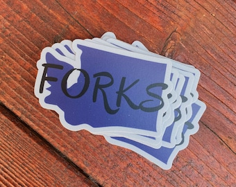 Twilight Forks Washington Sticker