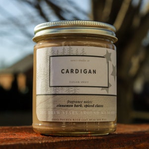 Cardigan | Song Lyric Candle