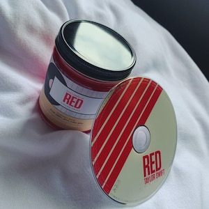 Red | Song Lyric Candle