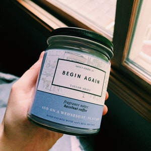 Begin Again | Song Lyric Candle