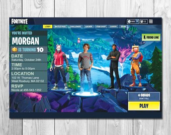 Invitation Anniversaire Fortnite Saison 7 Invitation Anniversaire Fortnite Saison 7