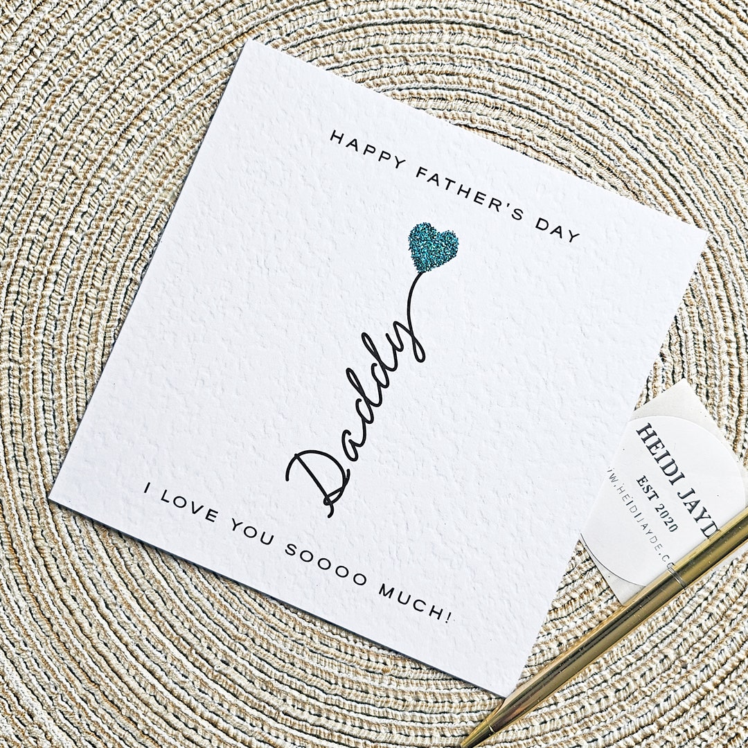 Happy Father's Day Card for Daddy I Love You Daddy Father's Day Card ...