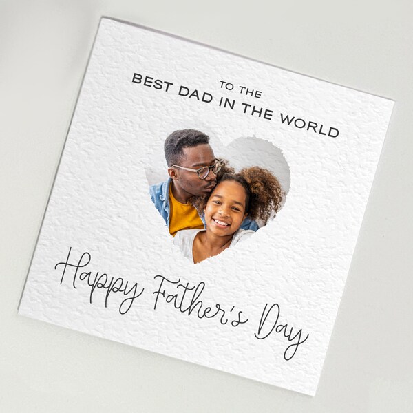 Personalised Fathers Day Photo Card • Personalised Card for Fathers Day • Special Fathers Day Card • Happy Fathers Day Card