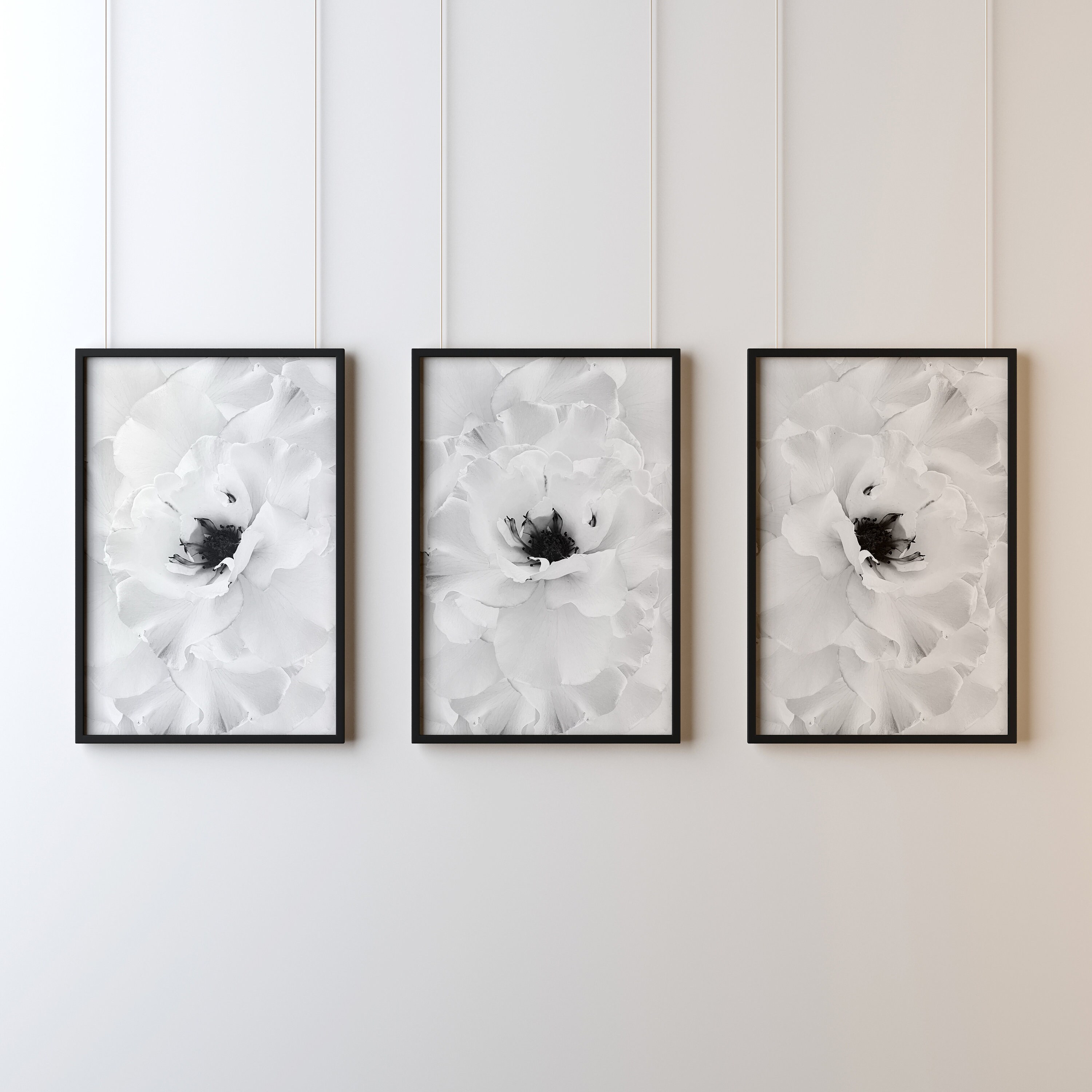 Set of 3 Wall Art Prints Grey Prints White Prints Set of 3 Etsy UK