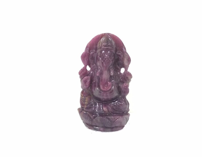 Natural ruby ganesha