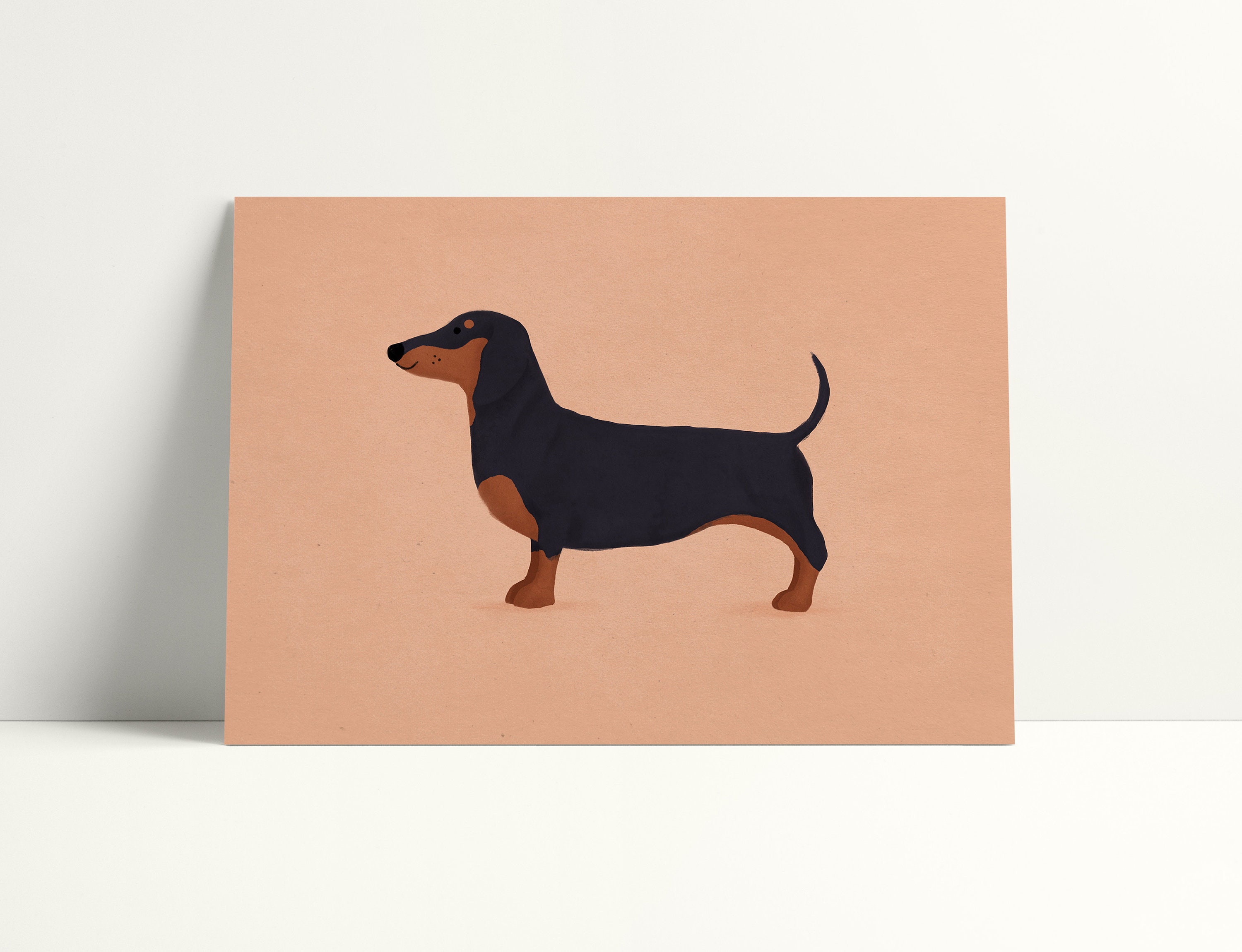 Sausage Dog Wall Print Art Print Wall Decor Print Animal Etsy
