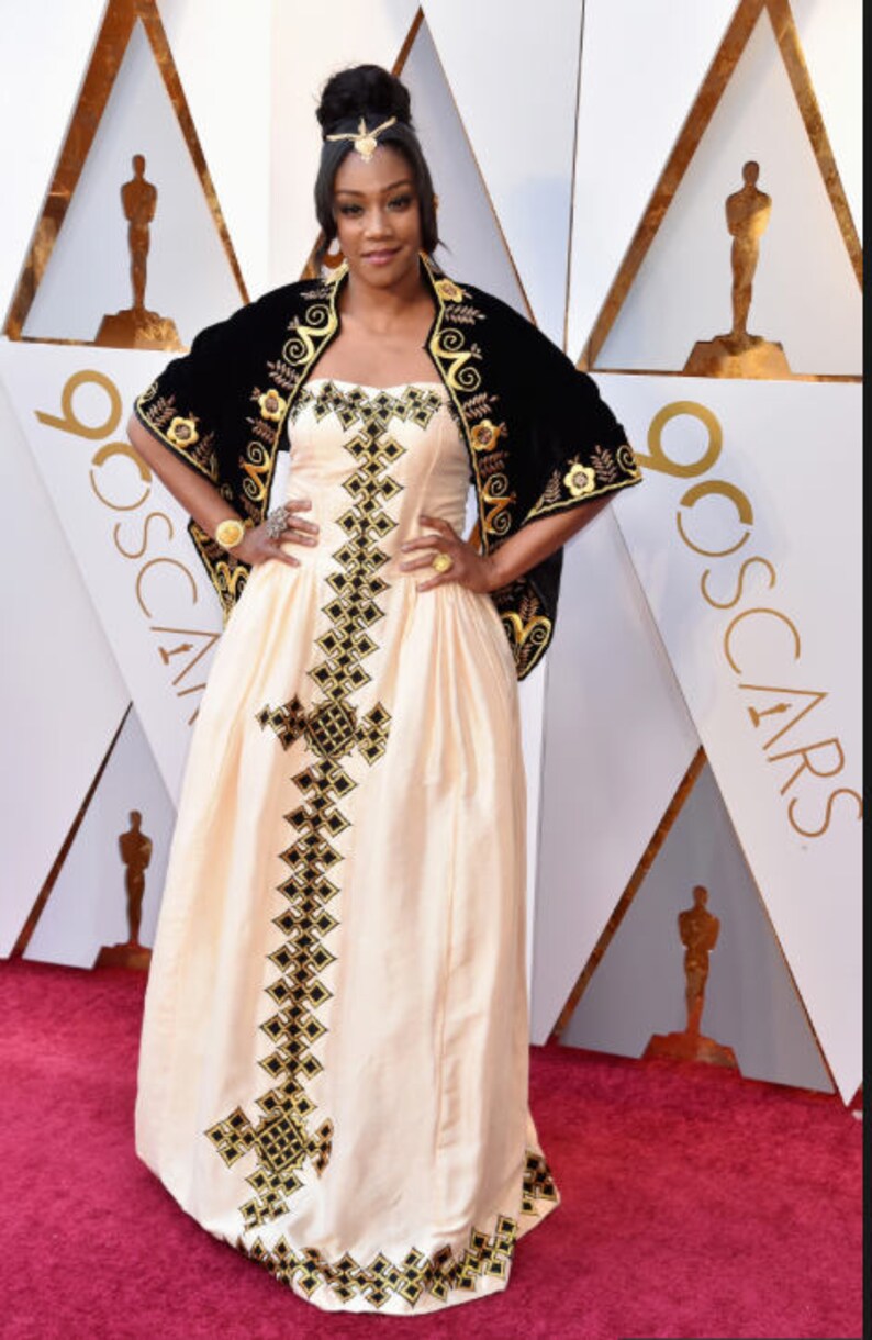 Tiffany Haddish Oscars inspired East African dress image 3