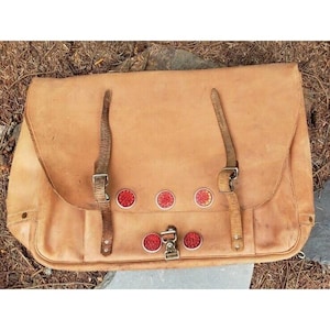 Vtg Merit US Mail Bolsa de couro para cartas XXL USPS Post Office Messenger Bag