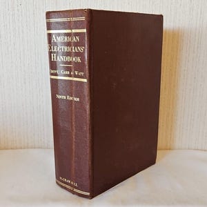 Amerikansk elektrikerhandbok Praktisk referens 9:e upplagan 1970 Inbunden Watt