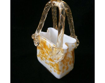 Glass Purse Vase Etsy