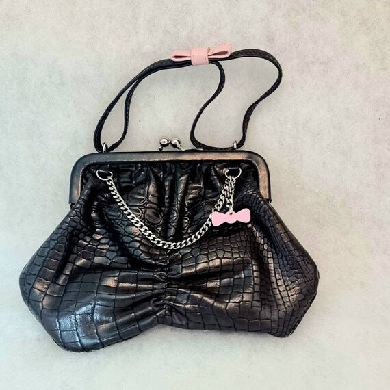 Vintage Fiorelli Croc Handbag Fiorelli Faux Crocodile Evening