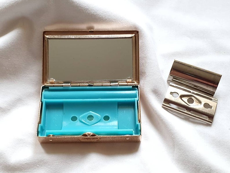 Lenticular Travel Razor Case Vintage Gift Oriental Razor Case 3D Picture Vintage Oriental Ladies Travel Razor Case