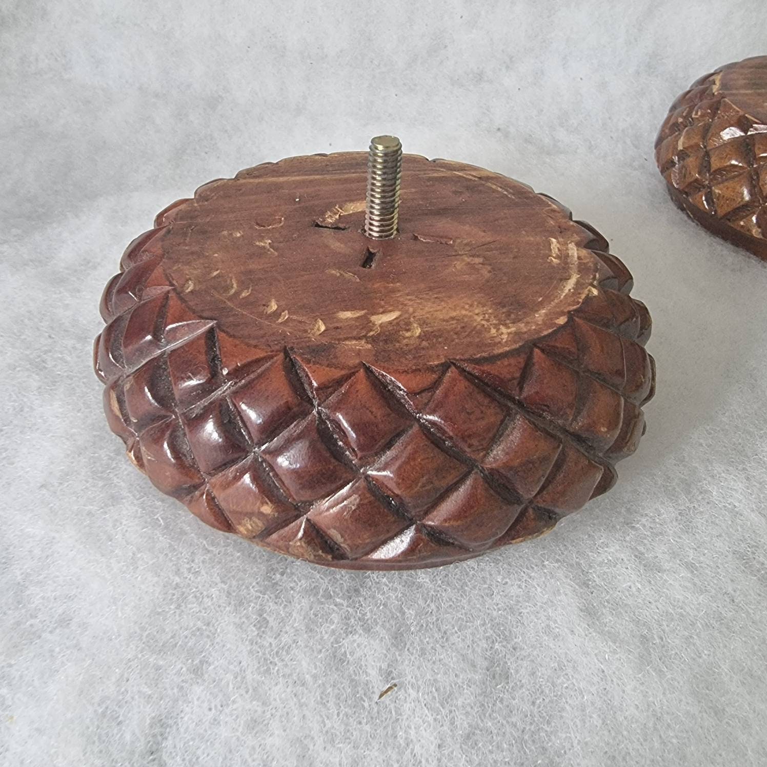 Vintage pies de muebles de madera retro tallado Woooden pies | Etsy
