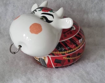 Porcelain Cow Money Bank, Cute Singer Cow Piggy Bank, Multiple Topchoice Cow Money Box