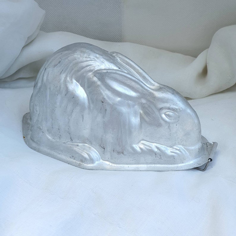 Vintage Rabbit Jelly Mould Aluminum Rabbit jelly mould Etsy