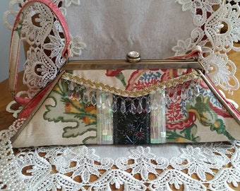 Spencer Rutherford Mademoiselle Vintage Handtasche, Vintage-Mode-Geschenk, hübschen Vintage Handtasche, Schmuck-Designer-Handtasche