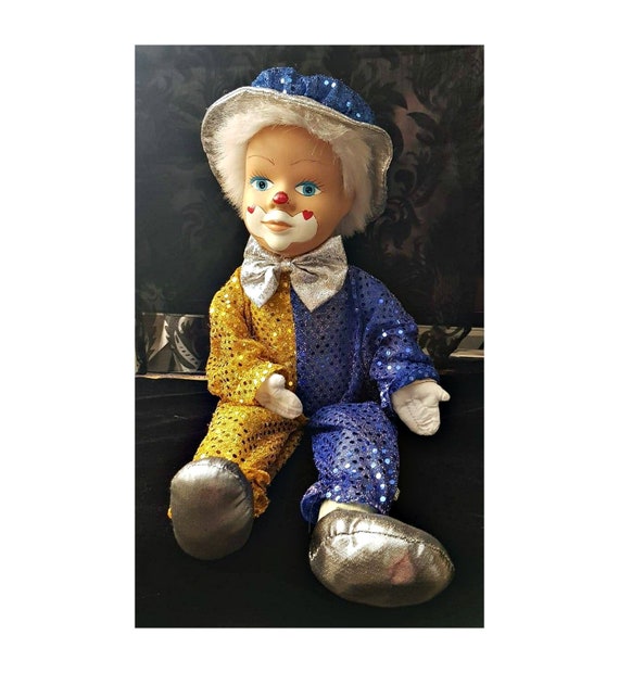 large porcelain clown dolls