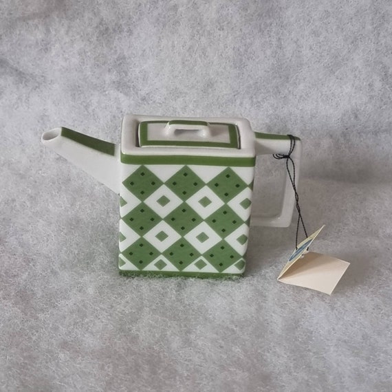 Home & Living Teapots Vintage Miniature Teapot Miniature Green
