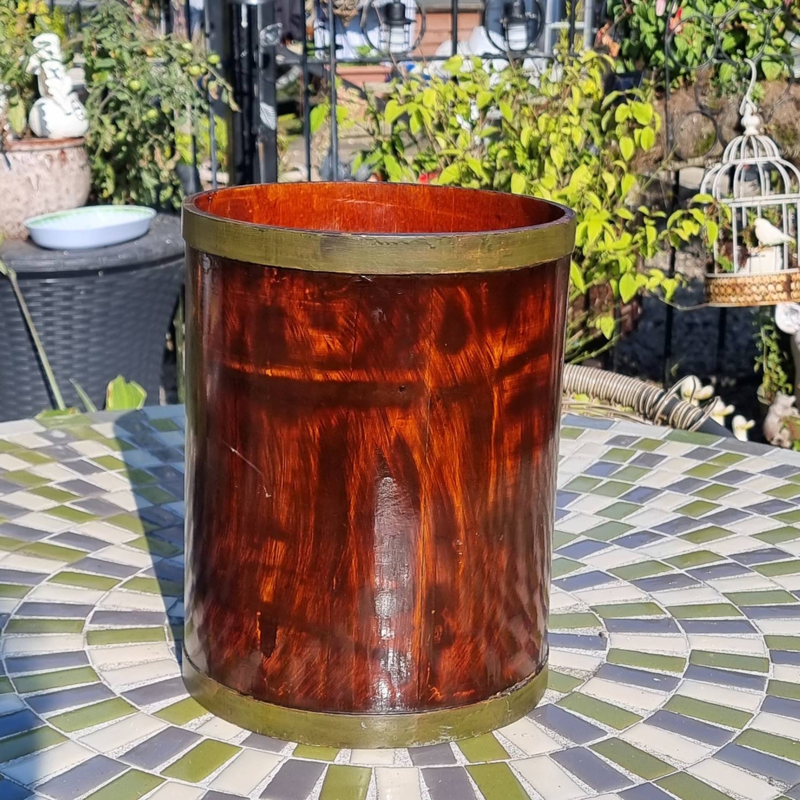 Vintage Tole Umbrella Stand Hand Painted Tole Rooster Wooden Etsy UK