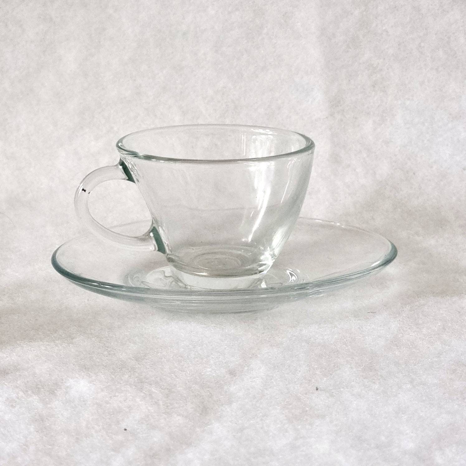 Pasabahce Barista Glass Espresso Cup & Saucer - Set of 6 (Clear)
