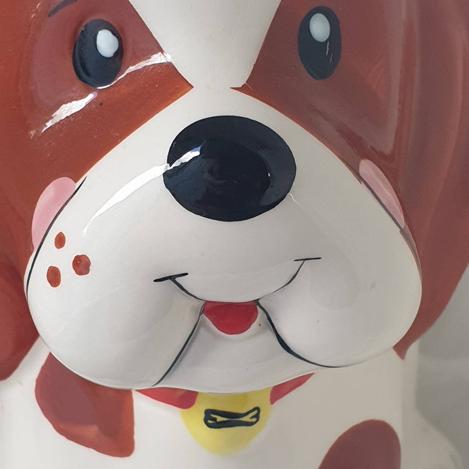 Vintage Kitsch Dog Money Box Basset Hound Ceramic Coin Bank Etsy