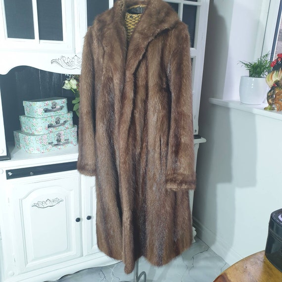 Vintage Mink Fur Coat, John Parkes Ltd Edinburgh