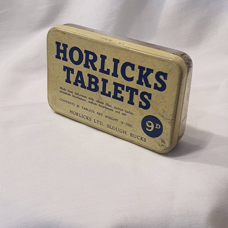 Vintage Collectable Tin Horlicks Tablets Tin Retro Tin | Etsy