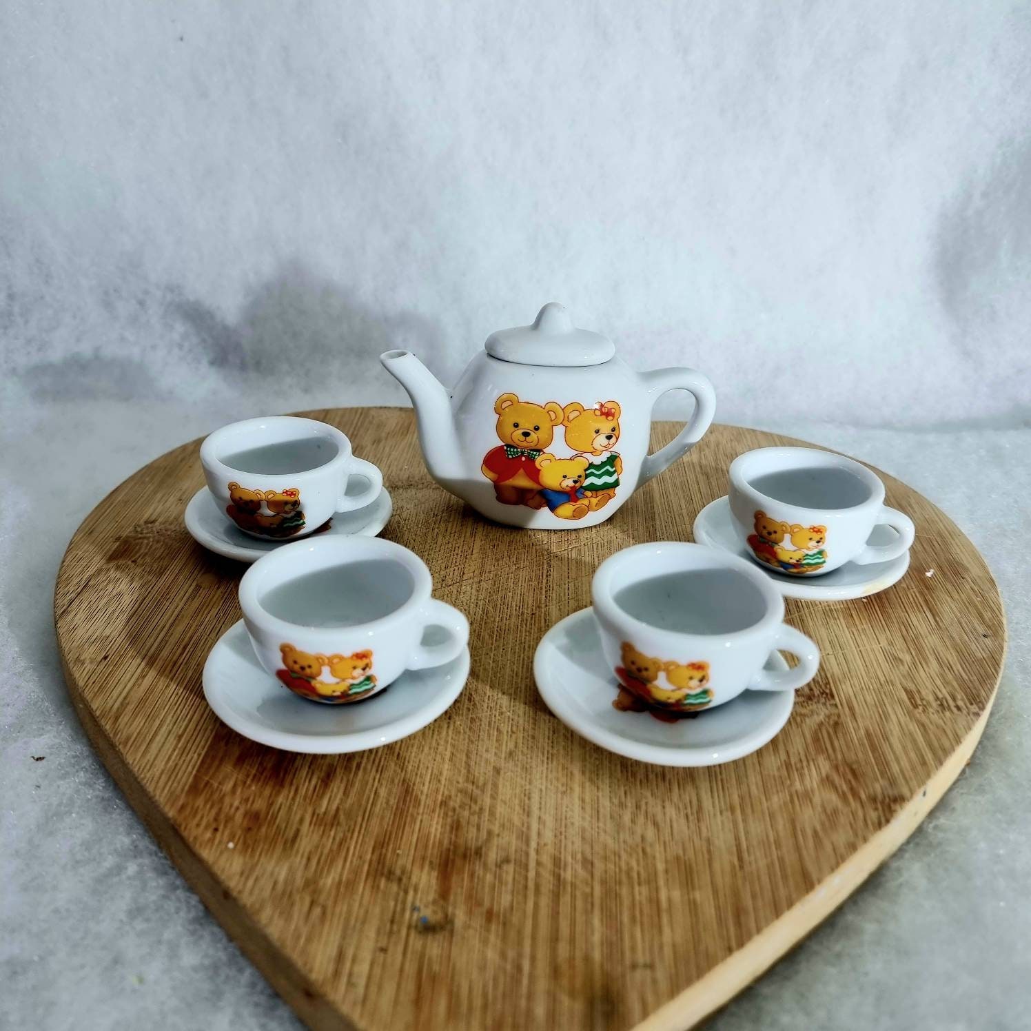 Teddy bear sales tea set
