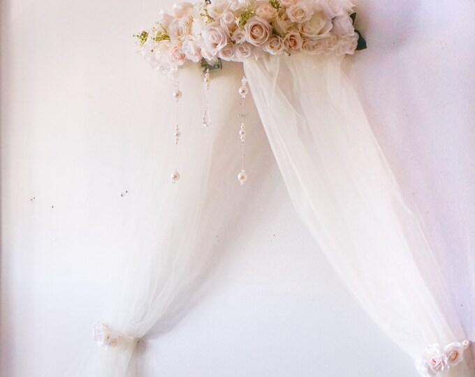 Attaches to Wall Canopy Bed Crownfloral Canopy Tie Etsy