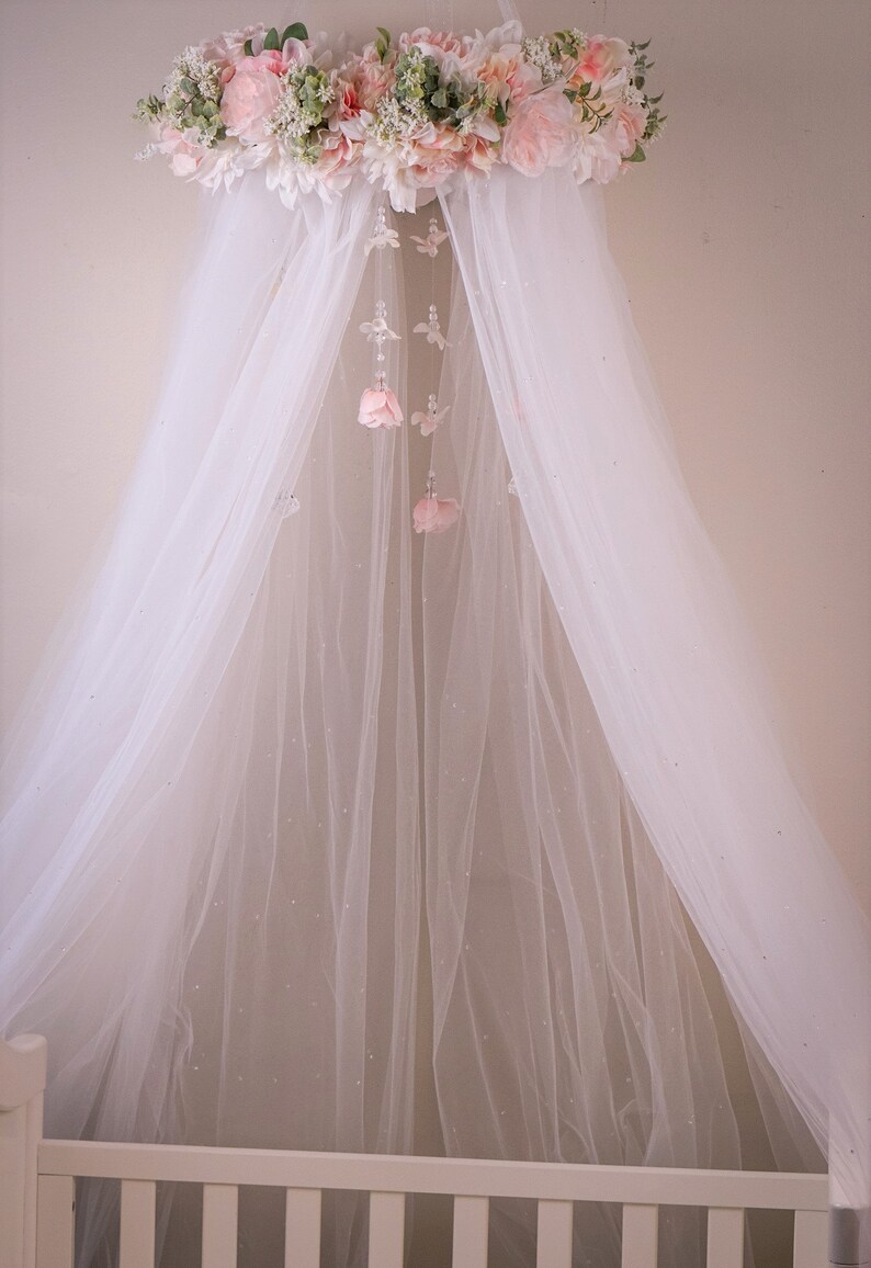 Attaches to Wall CanopyBed CrownFloral Canopy Tie Etsy