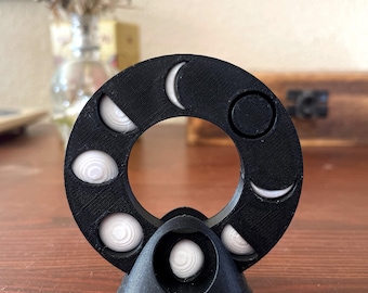 Moon Phase Wheel | Lunar Calendar | Ritual & Altar Decor | Moon Cycle Tracker