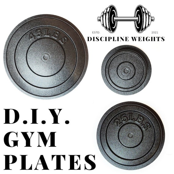 Concrete Weight Plates Molds Kit Barbell Weights 3 Molds 45 Etsy UK