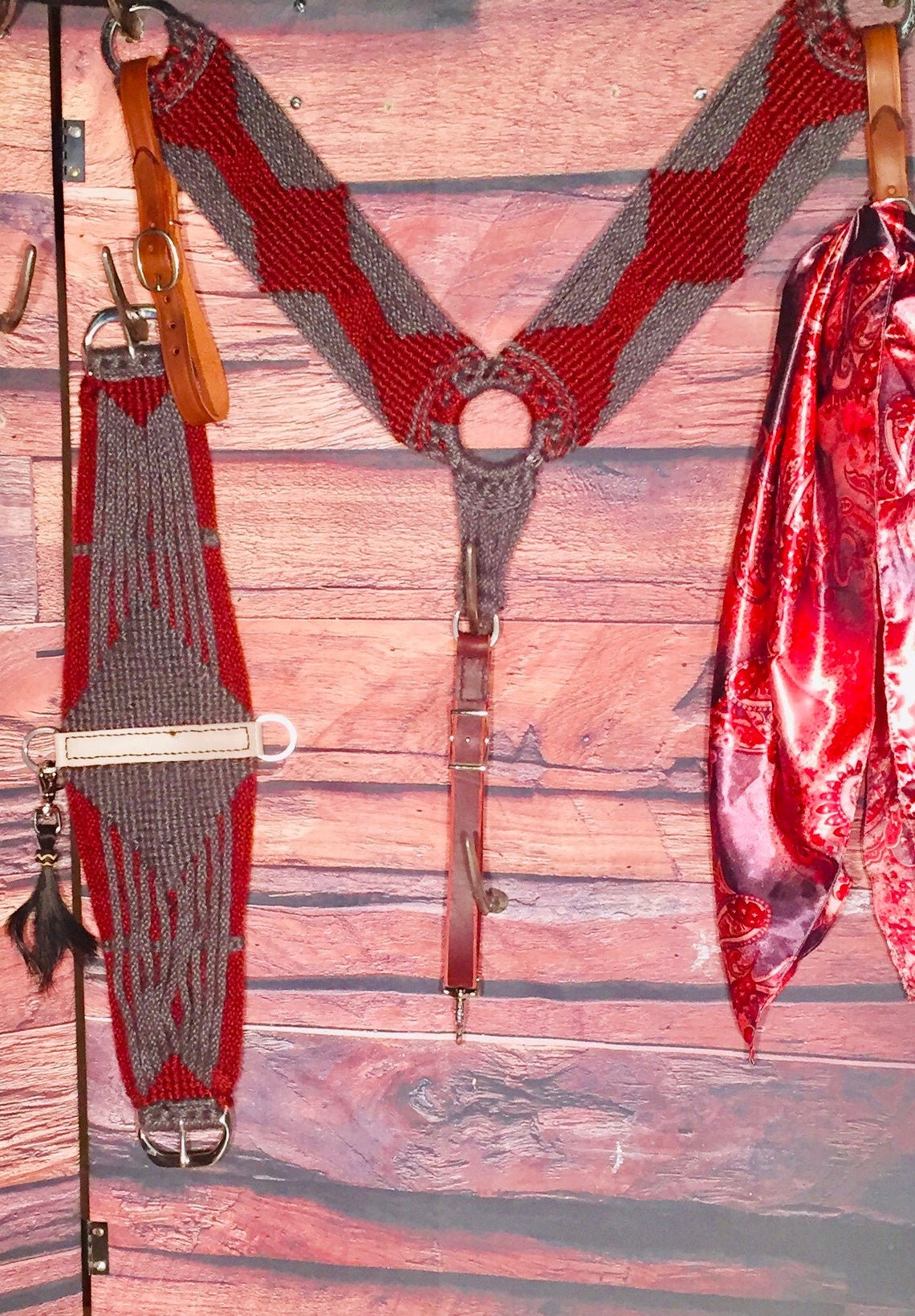 Mohair Breast Collar & 30 Roper Cinch set Ready to Etsy