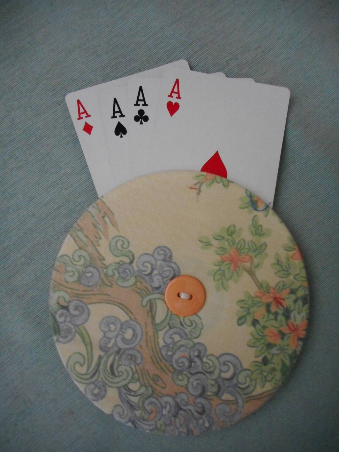 Handmade playing card holder Etsy