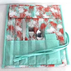 Roll Up Zero Waste Travel Utensil Pouch