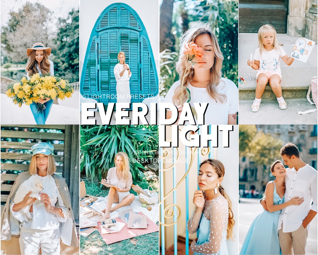 15 Lightroom Presets Everyday Light, Bright Filter for Bloggers, Light ...