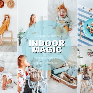 20 Mobile Lightroom Presets INDOOR MAGIC for Desktop and Mobile Lightroom, Instagram Photo Filter, Indoor Photo Presets