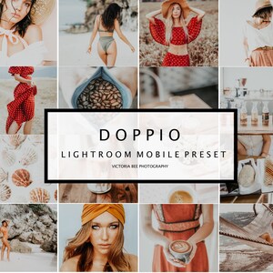 5 Mobile Lightroom Preset DOPPIO, Travel Blogger Lifestyle Mobile Preset for instagram