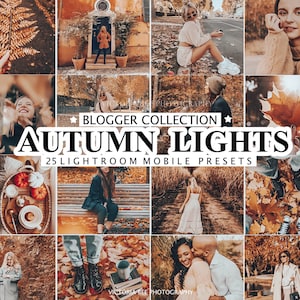 25 Lightroom Presets AUTUMN LIGHTS for Desktop and Mobile image 1 autumn decor 2022