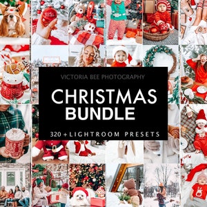 320 + Christmas Presets Bundle, Festive Lightroom Presets, Xmas filter, Winter Holiday Presets, All in One