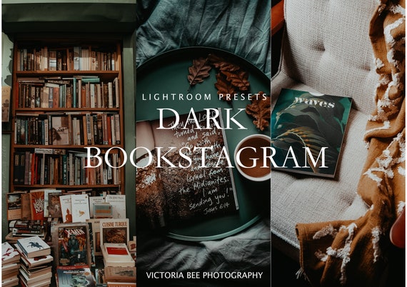 Dark Academia Lightroom Presets: Moody Bookstagram Filter (Mobile & Desktop)