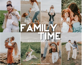 10 Mobile Lightroom Presets FAMILY TIME / Lightroom Mobile Presets / Desktop Preset / Warm Photo Filter for Instagram