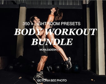 250+ Body Workout Preset Bundle, All in One Fitness Presets, Crossfit Preset, Yoga Preset, Pilates Lightroom Preset, Sport Filter