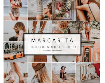 5 Lightroom Mobile Presets MARGARITA Soft Pastel Instagram Preset, Blogger Lightroom Mobile Preset