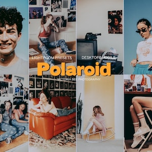 15 Lightroom Preset POLAROID look, Instant Camera, Disposable Film presets, Analog Grain Filter, Retro Editing